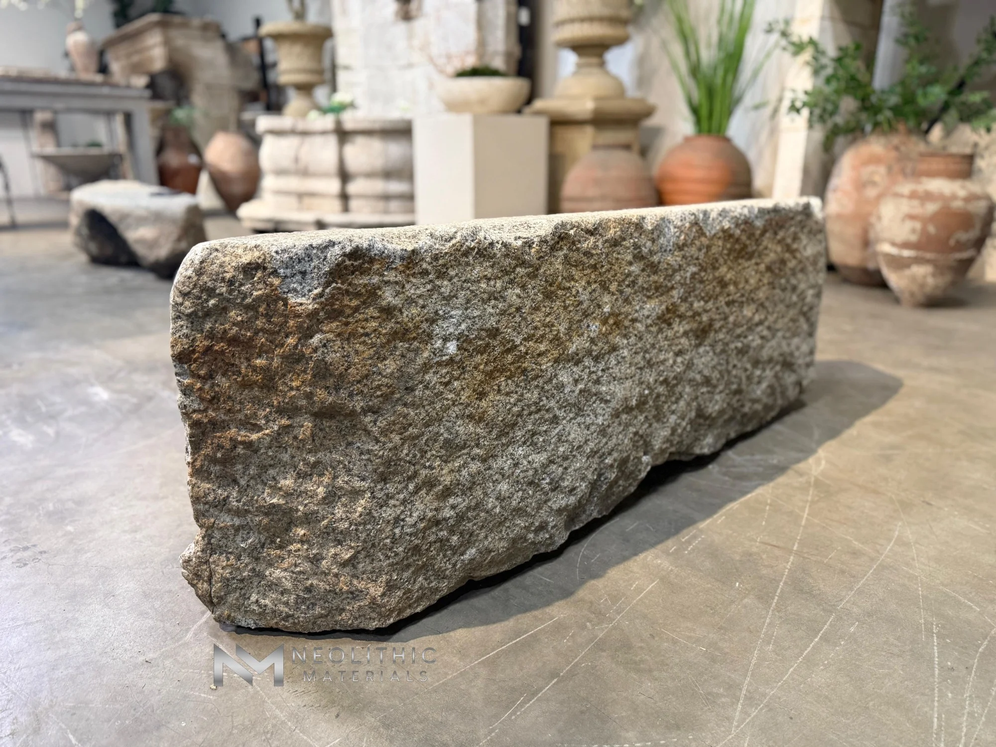 Antique Granite Bench - Image 5